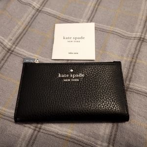 Kate Spade Small Slim Bifold Wallet - Black